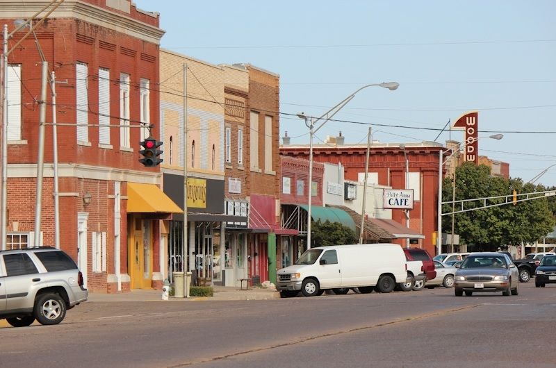 Main Street Woodward Shopping District Oklahoma's