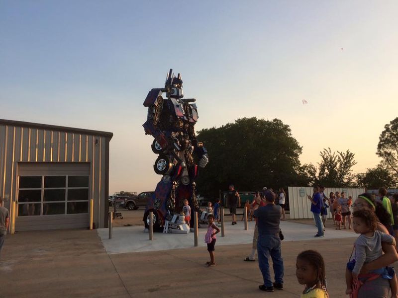 Optimus Prime Transformers Statue Oklahoma's Official Travel & Tourism Site