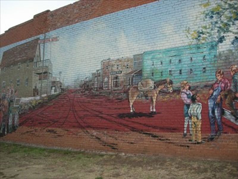 Agra Historical Mural Oklahoma's Official Travel
