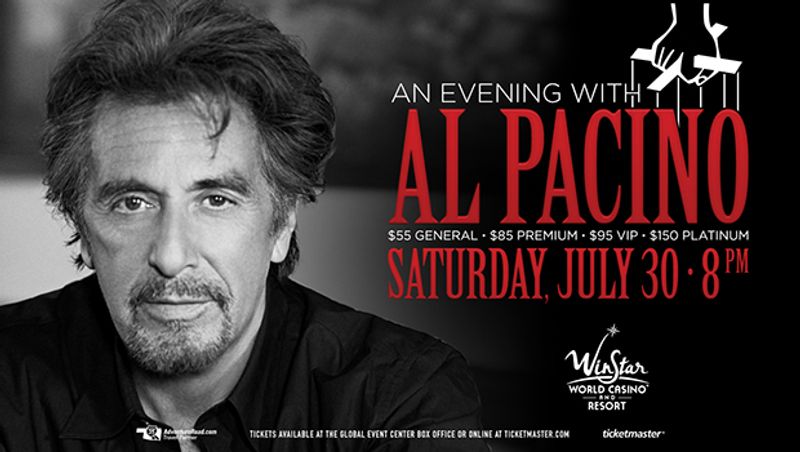 Winstar World Casino presents: An Evening with Al Pacino | TravelOK.com ...