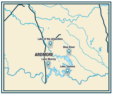 Oklahoma Fishing Trail - South-Central Loop