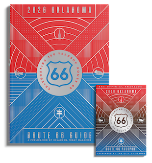 Oklahoma's Route 66 Guide and Passport Kit Brochure Details