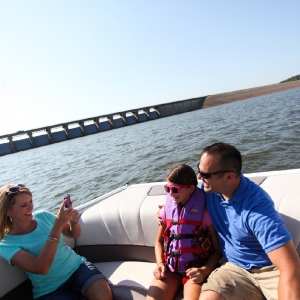 Take a boat out to fully explore lake waters at Keystone State Park. Photo by Rebekah Workman.