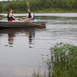 Row along the lake waters at Osage Hills State Park. Photo by Rebekah Morrow.