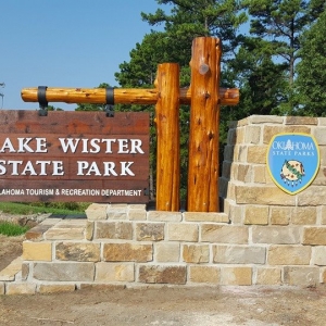 Lake Wister State Park Entrance