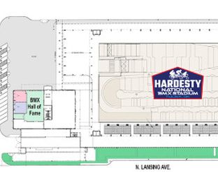 View USA BMX HQ, Hall of Fame & Hardesty BMX Stadium Map