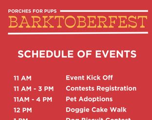 Schedule of Events