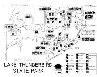 View Lake Thunderbird State Park Map