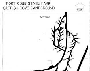 White Catfish Cove Campground Map