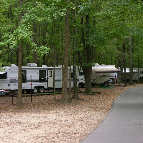 The Beavers Bend State Park RV campground offers parkgoers scenic and cozy sites under towering pines and hardwood trees.