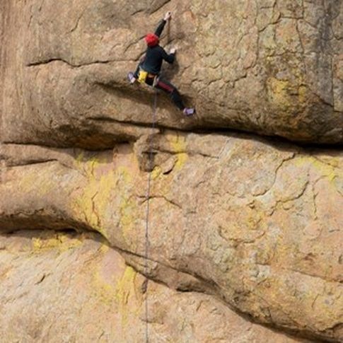 Rock climbing enthusiasts find a great challenge on the granite crags and many rock faces of the Wichita Mountains in southwest Oklahoma.  Guide For a Day offers personalized rock climbing instruction in the Wichita Mountains for skill levels from beginner to advanced.