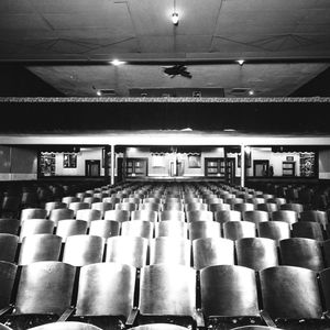 A view of the seating inside the Aldridge Theatre in the Deep Deuce district of Oklahoma City.  The Aldridge Theatre was located at 303-305 NE 2nd Street, just slightly west of where the Deep Deuce Grill stands today.