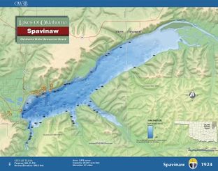 View Spavinaw Lake Map