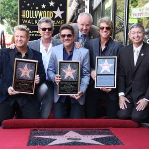 Rascal Flatts pose at the Hollywood Walk of Fame in 2012