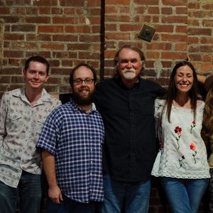 Oklahoma Musicians (left to right) John Fullbright, Joe Mack, Greg Jacobs, Monica Taylor, Susan Herndon and Tom Skinner at first "Music Begins with a Song" show at the Oklahoma Music Hall of Fame in 2010
