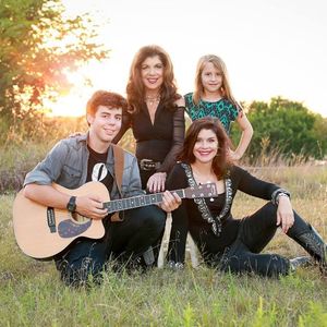 Family band, "Jody Miller and Three Generations" pictured on the family farm in Blanchard, Oklahoma - "Three Generations" consists of Jody, daughter Robin Brooks-Sullivan and grandchildren Montana and Layla. 