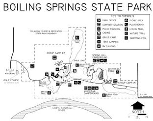 Boiling Springs State Park Map