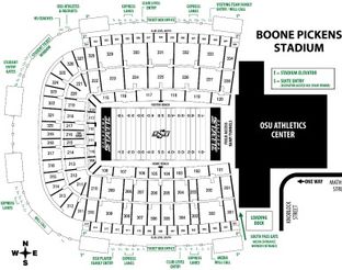 View Boone Pickens Stadium Map