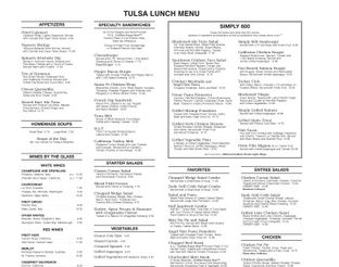 View Daily Grill Lunch Menu