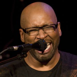 Wayman Tisdale performing with his band in 2008