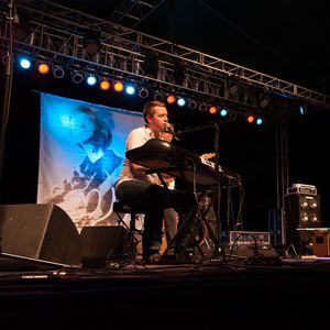 John Fullbright performs with David Amram at WoodyFest in Okemah, Oklahoma in 2014