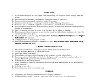 Rules for Contestants