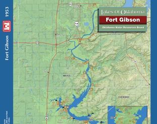 View Fort Gibson Lake Map
