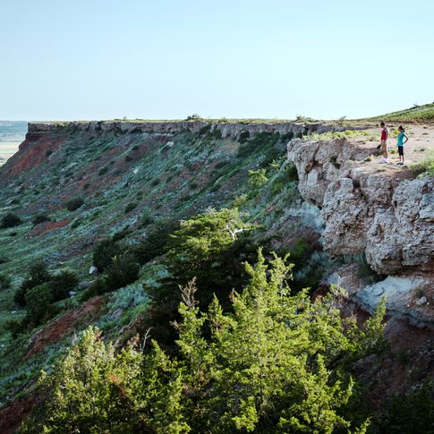 Visitors are welcome from dawn to dusk at Gloss Mountain State Park.
