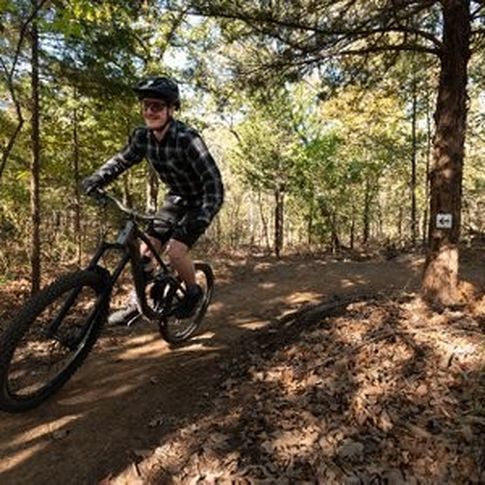 Take a bike ride through Tulsa's Lubell Park Trails.