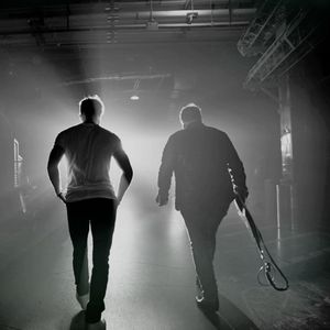 The Swon Brothers going to the stage during the Carrie Underwood STORYTELLER Tour in 2016