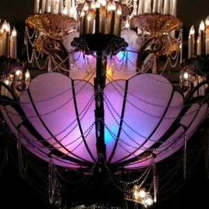 Coleman Theatre in Miami contains plenty of lavish details, like ornate chandeliers.