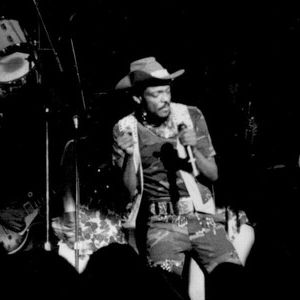American funk musical group, The Gap Band, performing on-stage in Paris, France.