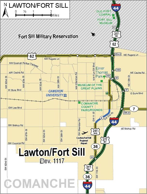 Lawton/Ft. Sill Map