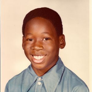 Wayman Tisdale in his 3rd grade portrait from Emerson Elementary School in Tulsa, Oklahoma