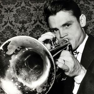 Chet Baker playing trumpet.