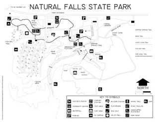 Natural Falls Park and Trail Map