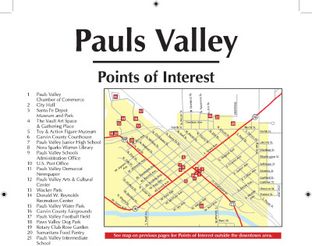 View Map of Pauls Valley Points of Interest.
