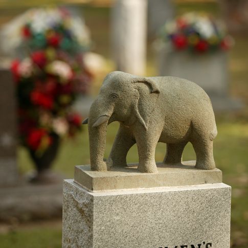 The Mount Olivet Cemetery in Hugo has a special area dedicated to circus and rodeo performers.