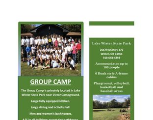 View Lake Wister Group Camp Information
