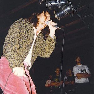 Tyson Meade performing at a 1994 Chainsaw Kittens show in Stillwater, Oklahoma