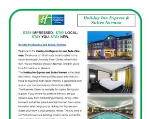 View Holiday Inn Express Norman Info