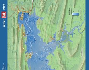 View Lake Wister Map