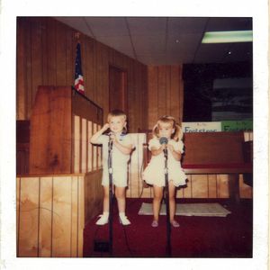 Three-year-old Carrie Underwood sings at her church in Checotah.