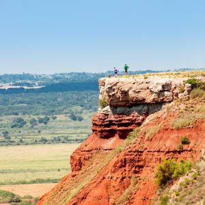 Trek up to the summit of Gloss Mountain State Park in Fairview. Photo by Lori Duckworth/Oklahoma Tourism.