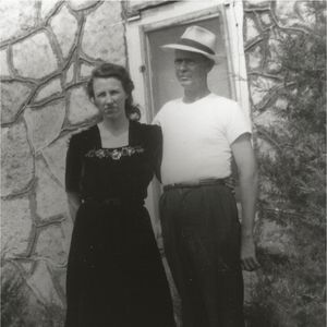 Albert Brumley and his wife Goldie in the late 1930's / early 1940's