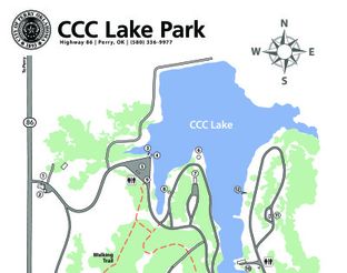 View CCC Lake Park Trail Map.