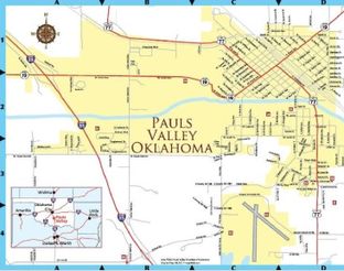 View Map of Pauls Valley.