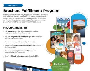 Brochure Fulfillment Rate Card