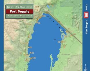 View Fort Supply Lake Map