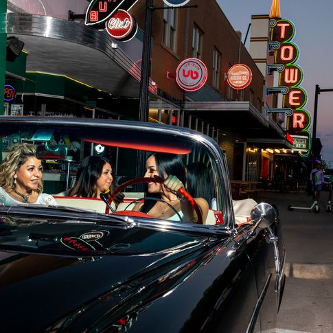 Travel down Oklahoma City's bustling 23rd Street for nostalgic neon signs, iconic concert venues and dining destinations paying homage to Route 66.
